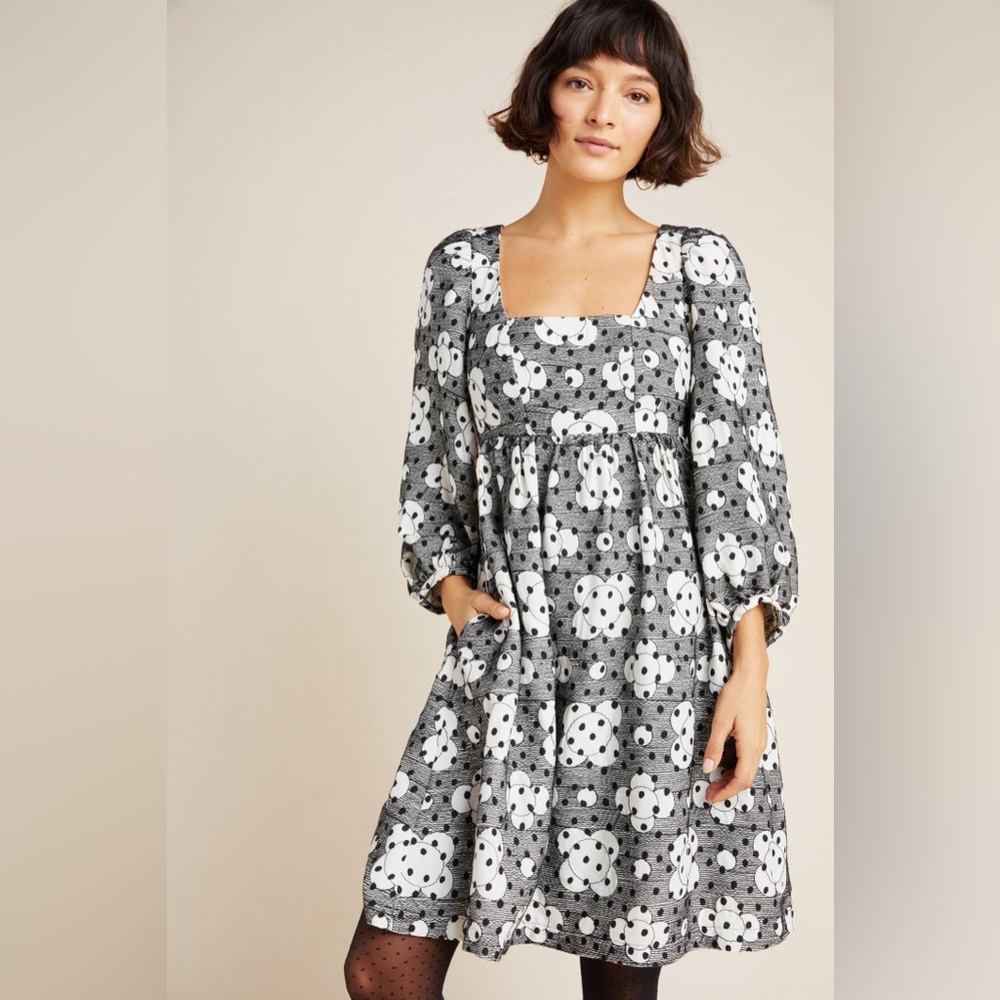 NWT Anthropologie Jane Textured Babydoll Dress